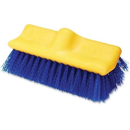 Rubbermaid Commercial Plastic Block Floor Scrub, 10" L Brush, Blue RCP633700BE